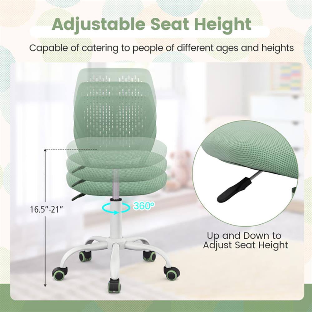 Adjustable Seat Height

Capable of catering to people of different ages and heights

16.5"-21"

360°

Up and Down to Adjust Seat Height