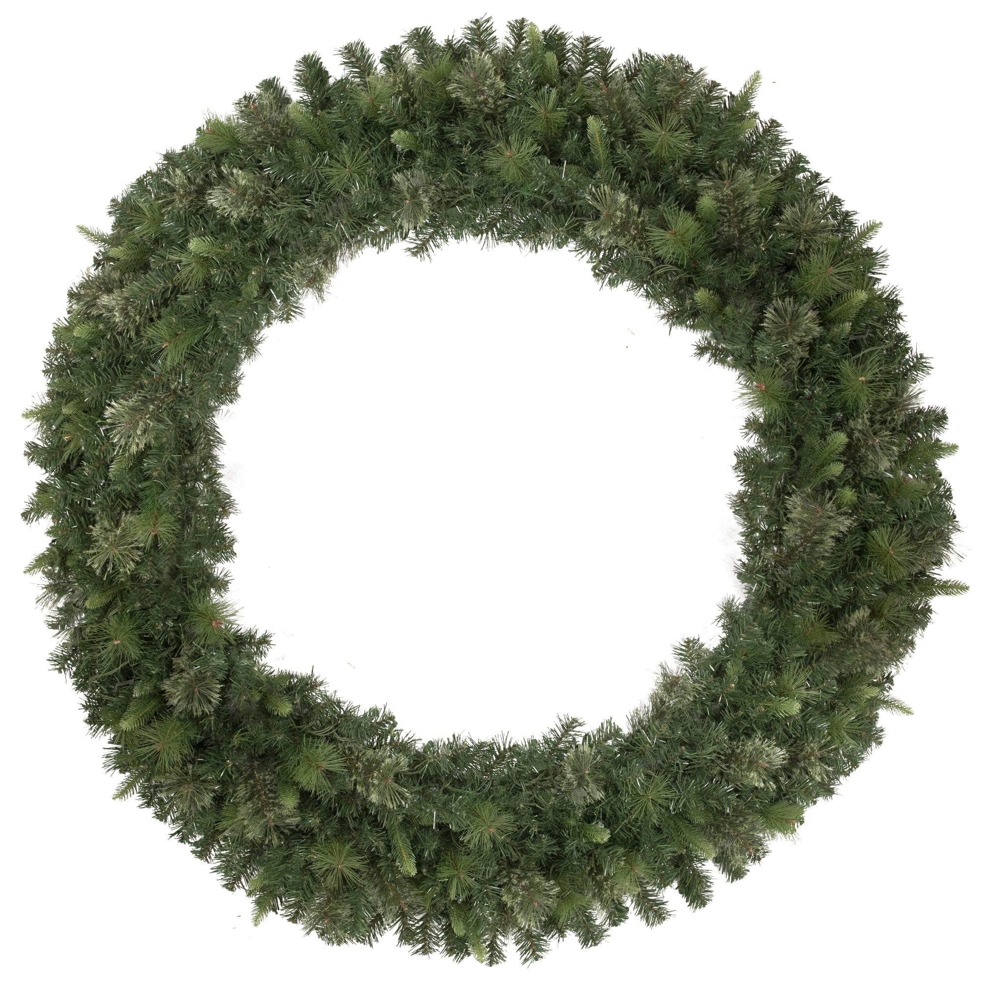 Northlight - Kingston Cashmere Pine Commercial Size Artificial Christmas Wreath - 60" - Unlit - Green