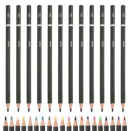 Unique Bargains - Colored Pencils, Oil-Based Drawing Pencils for Adult Coloring Books, Artists, Beginners, 12pcs - Black
