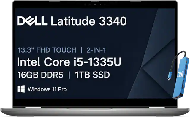 DELL Latitude 3340
13.3" FHD TOUCH | 2-IN-1
Intel Core i5-1335U
16GB DDR5 | 1TB SSD
Windows 11 Pro