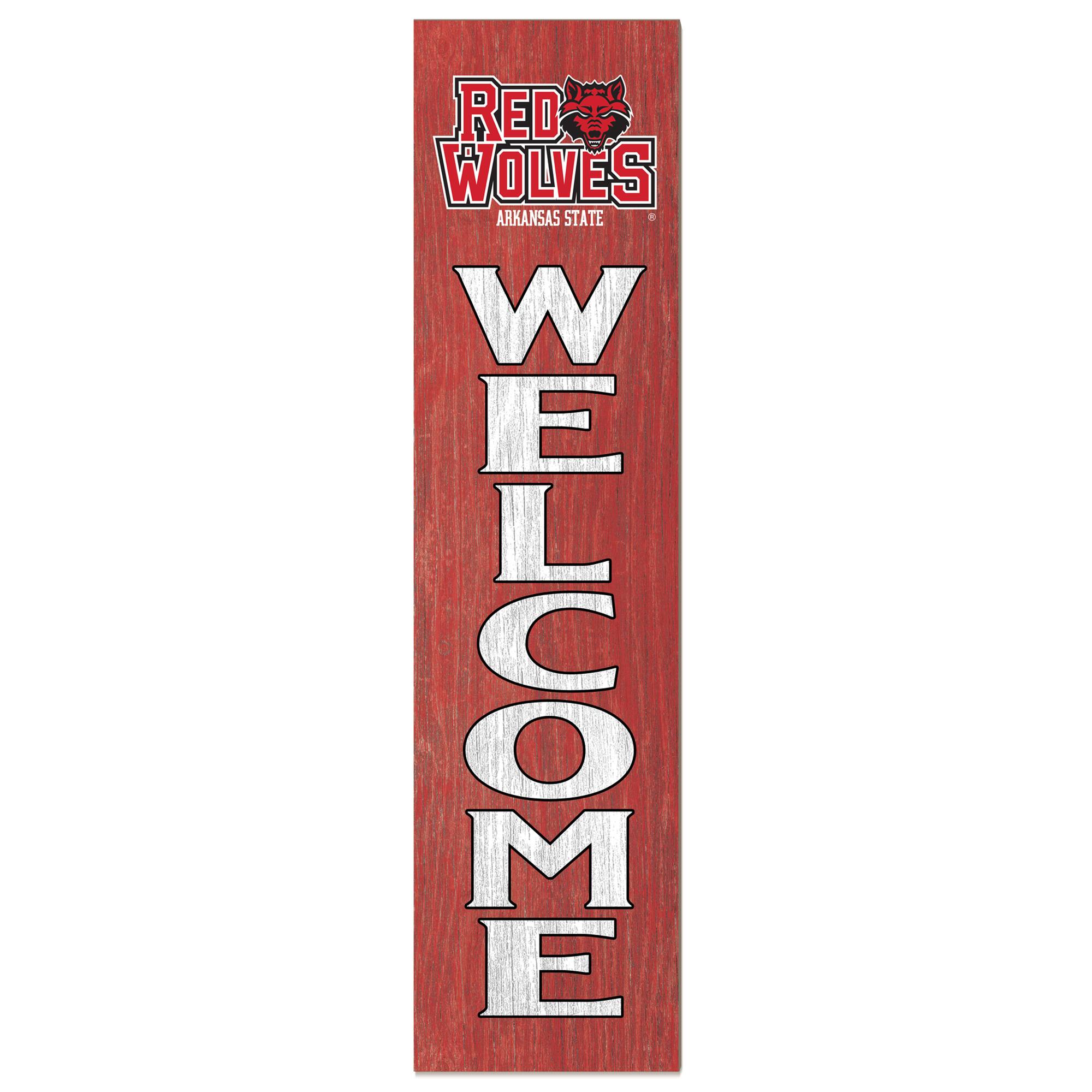 Arkansas State Red Wolves 12'' x 48'' Welcome Leaner