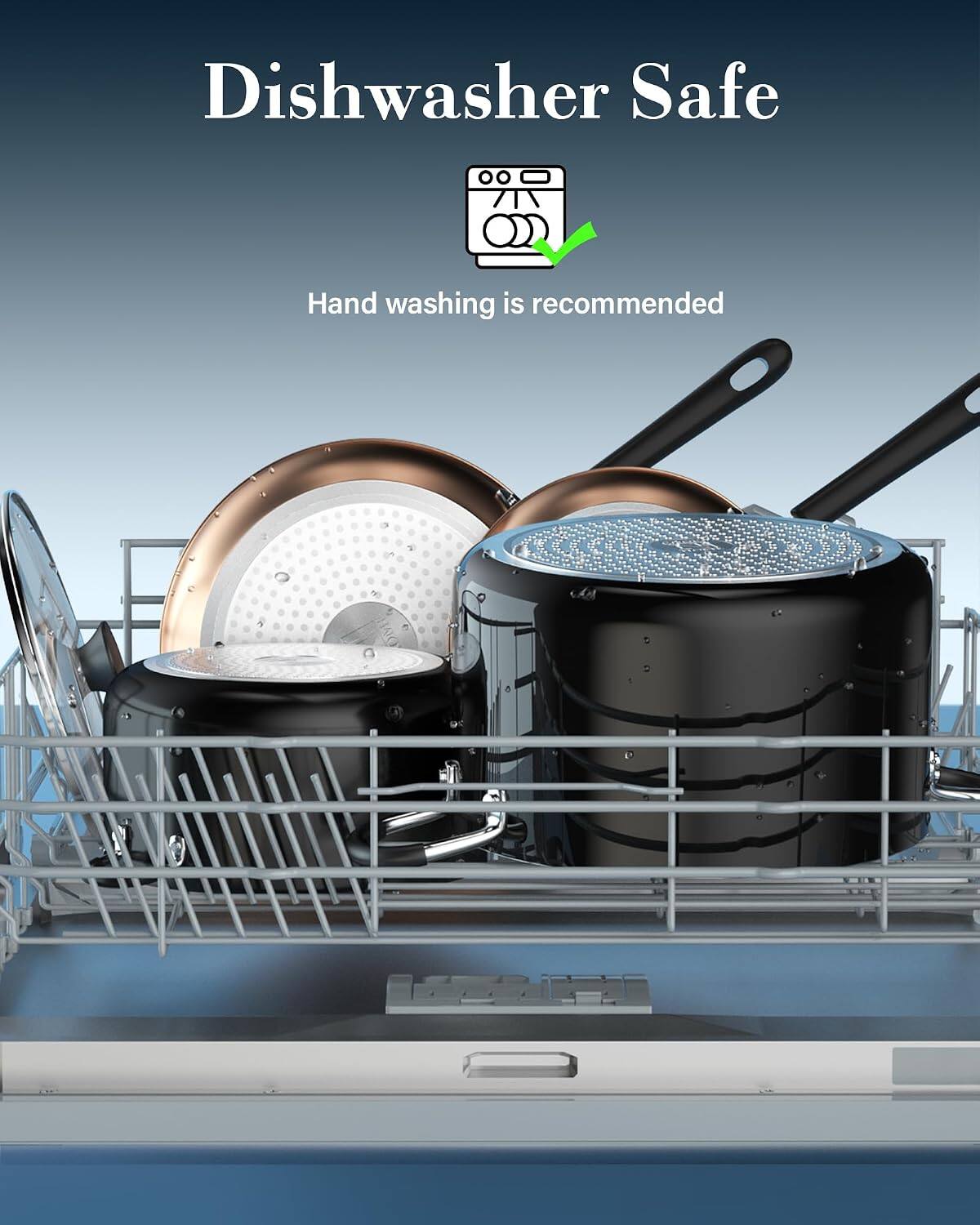 Dishwasher Safe  
Hand washing is recommended
