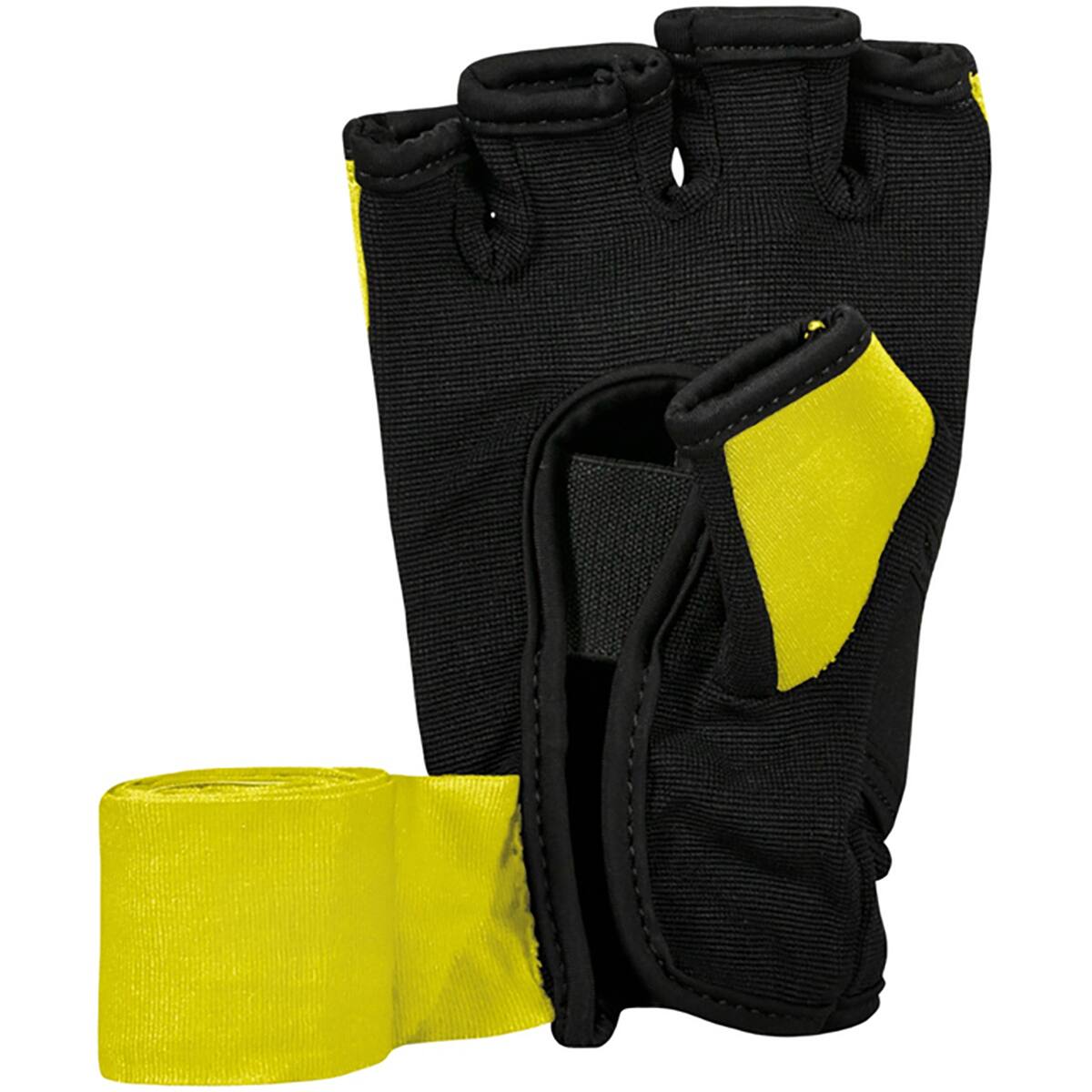 Alt View 2. TITLE Boxing - Title Boxing Viper Coil Quick Wraps - Yellow/Black - Yellow/Black.