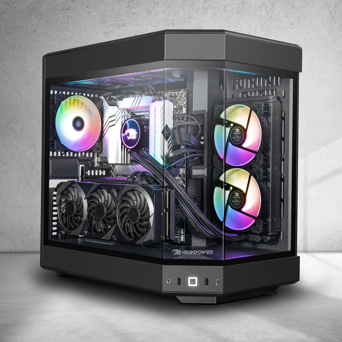 Alt View 4. iBUYPOWER - Y60 Gaming Desktop PC - Intel Core i9 14900KF - GeForce RTX 4070Ti Super 16GB - 32GB DDR5 RAM - 2TB NVMe - Black.