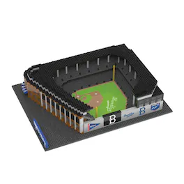 Forever Collectibles - LA Dodgers MLB BRXLZ Stadium 3045-Piece Building Block Set - Black