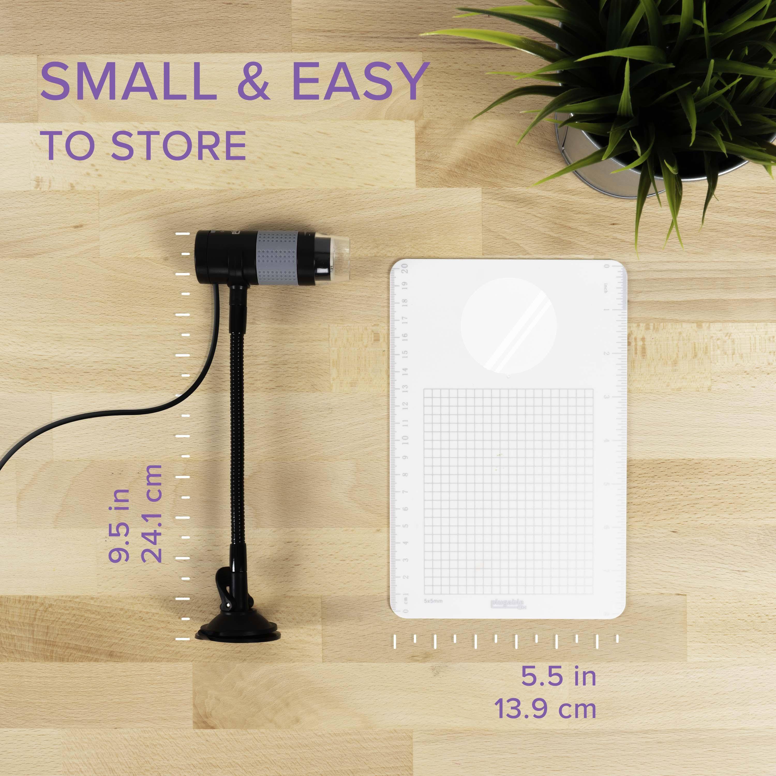 SMALL & EASY TO STORE

- 9.5 in / 24.1 cm
- 5.5 in / 13.9 cm