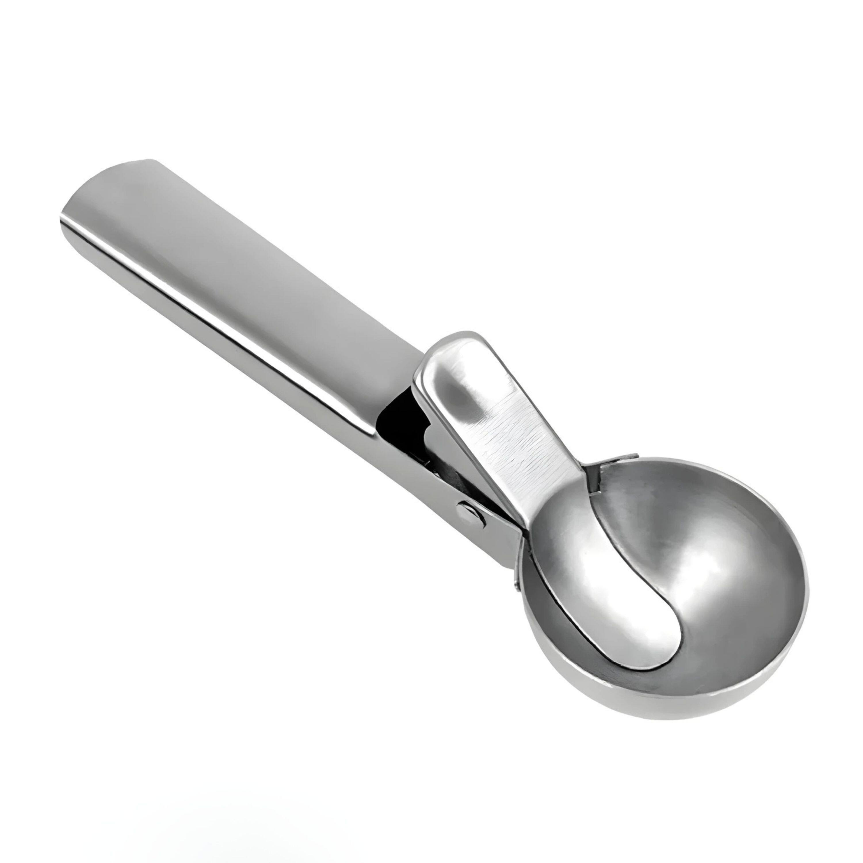Front. Kitcheniva - Stainless Steel Ice Cream Scoop - Silver.