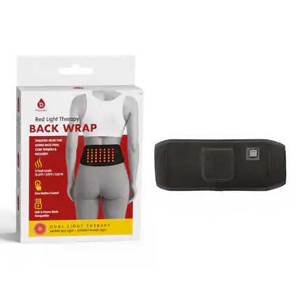 Pursonic Red Light Therapy Back Wrap
Targeted Relief for Lower Back Pain, Core Tension & Recovery
3 Heat Levels:
- 113°F
- 122°F
- 131°F
One-Button Control
USB & Power Bank Compatible
Dual Light Therapy:
- 660NM Red Light
- 850NM Infrared Light