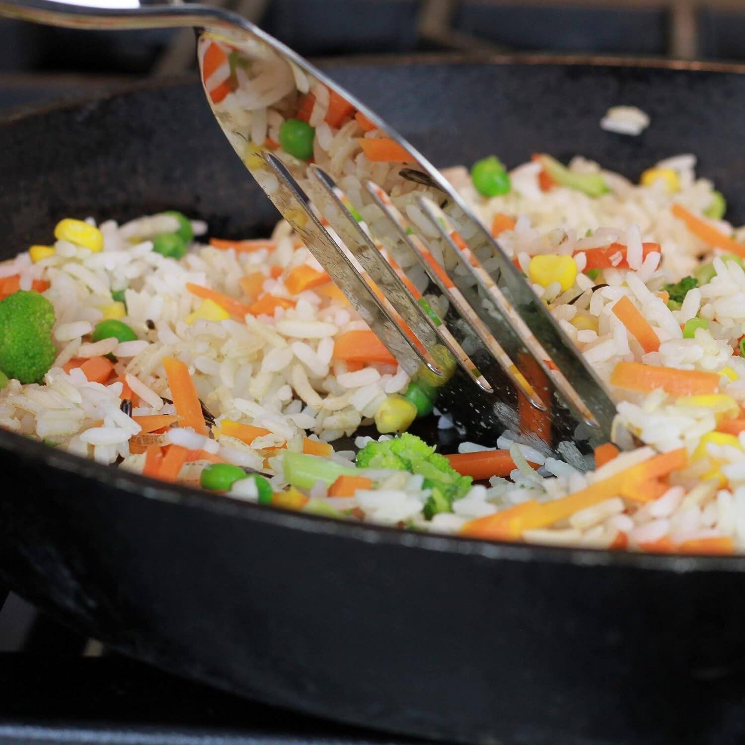 Left. Chef Craft - 6 Piece Heavy Duty Stainless Steel Kitchen Tool and Utensil Set - Silver / Black.