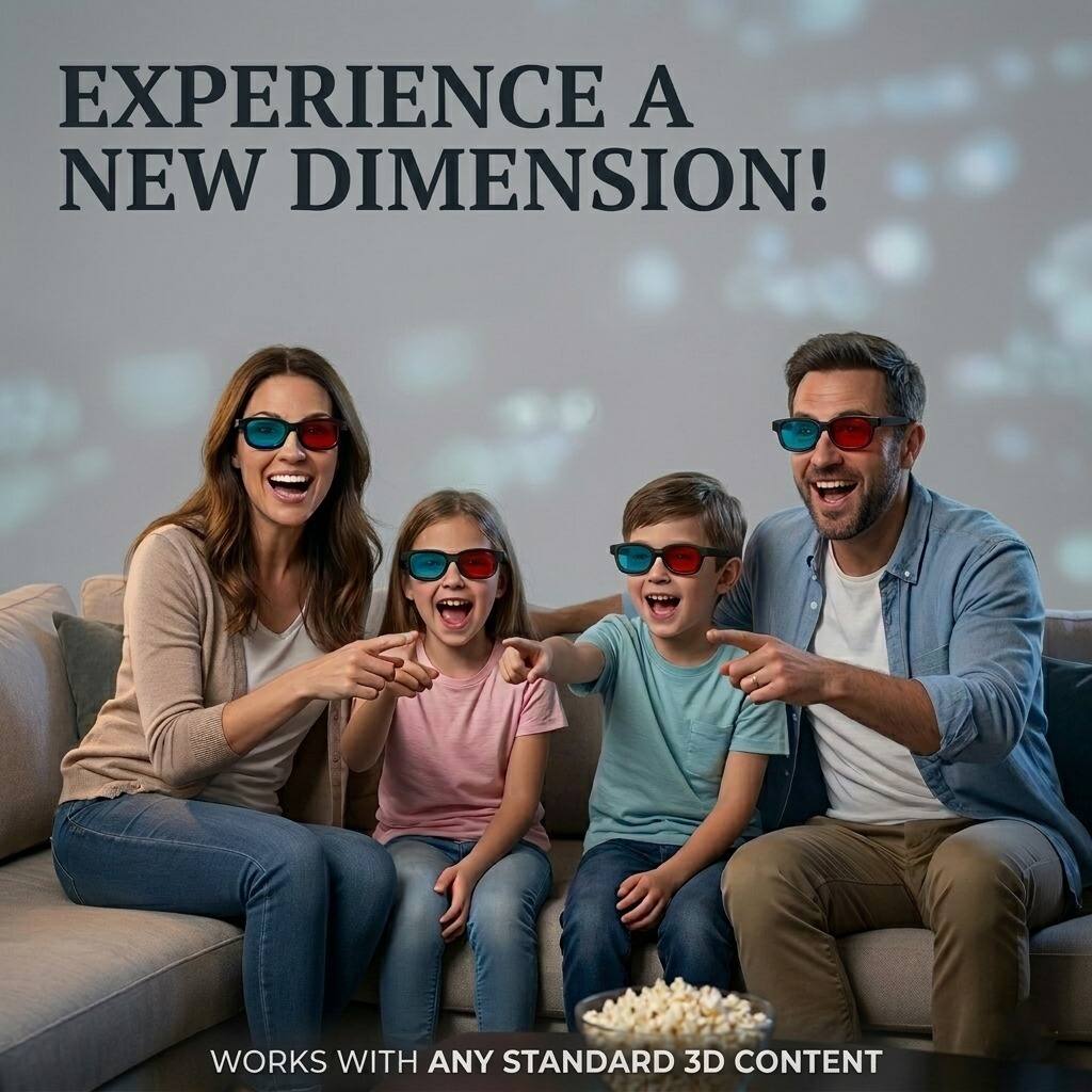 EXPERIENCE A NEW DIMENSION!  
WORKS WITH ANY STANDARD 3D CONTENT