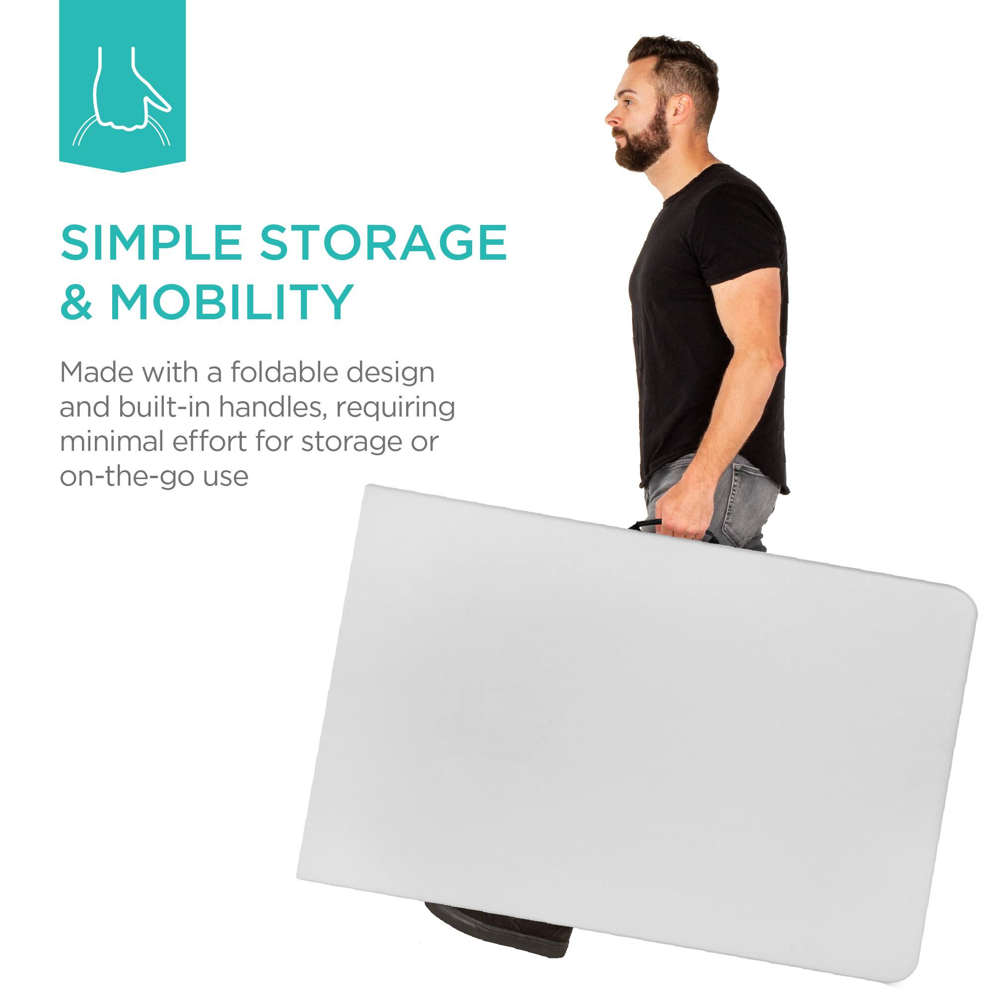 SIMPLE STORAGE & MOBILITY

Made with a foldable design and built-in handles, requiring minimal effort for storage or on-the-go use