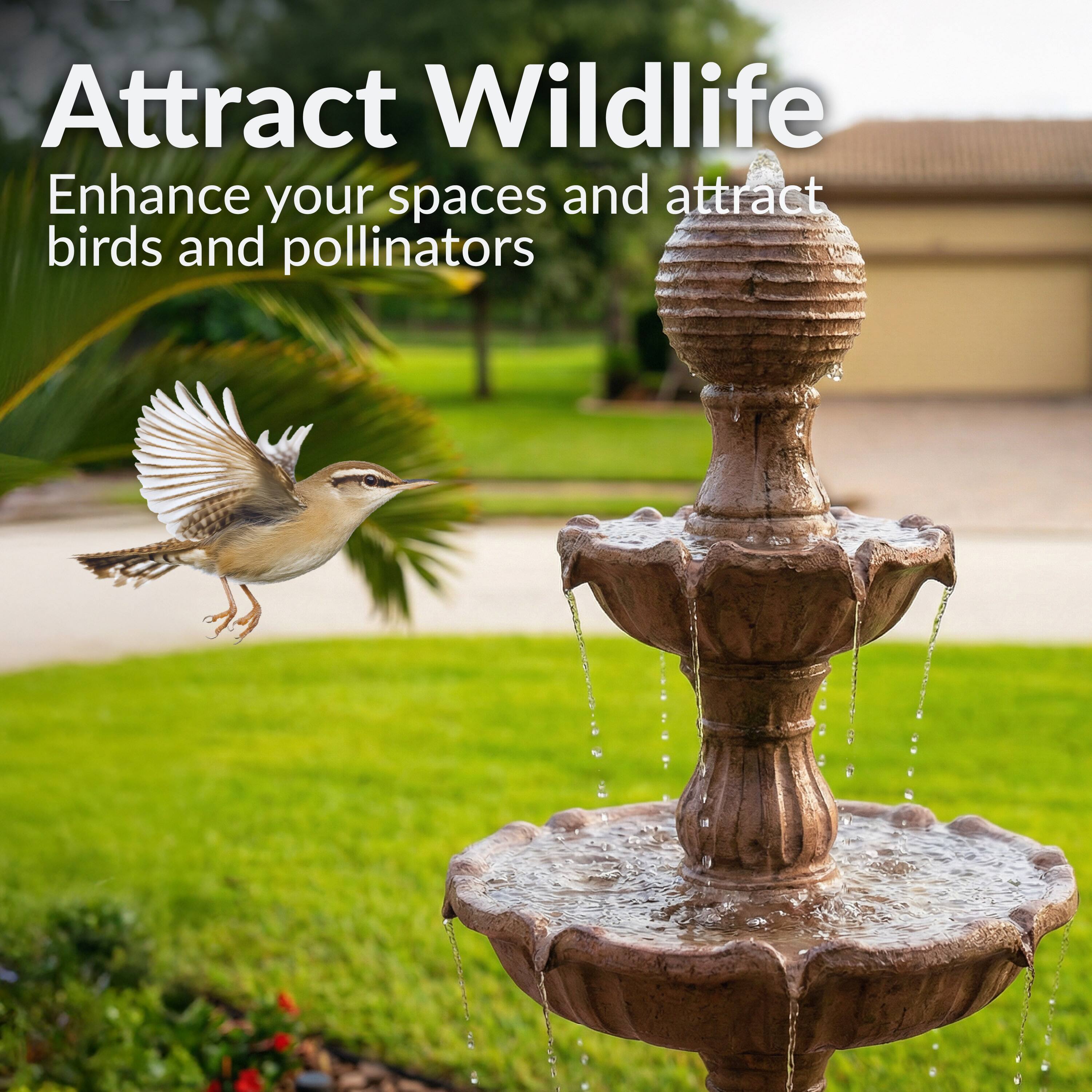 Attract Wildlife  
Enhance your spaces and attract birds and pollinators