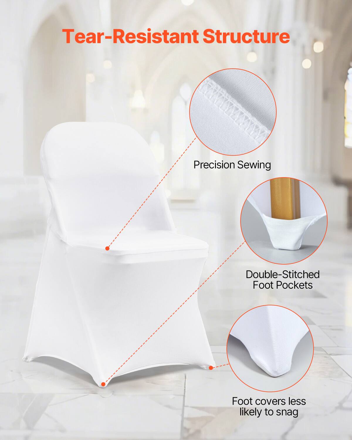 Tear-Resistant Structure, Precision Sewing, Double-Stitched Foot Pockets, Foot covers less likely to snag