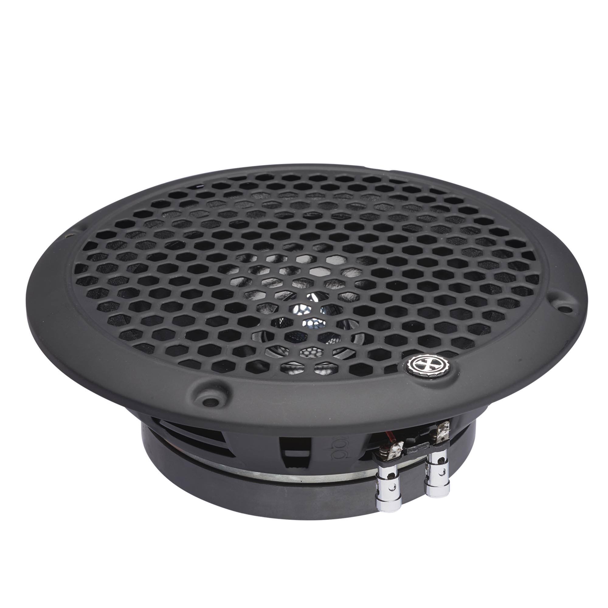 Alt View 1. Powerbass - PowerBass 4XL-80T - 8" Shallow Mount Midrange Driver 4-Ohm - Black/Gray.