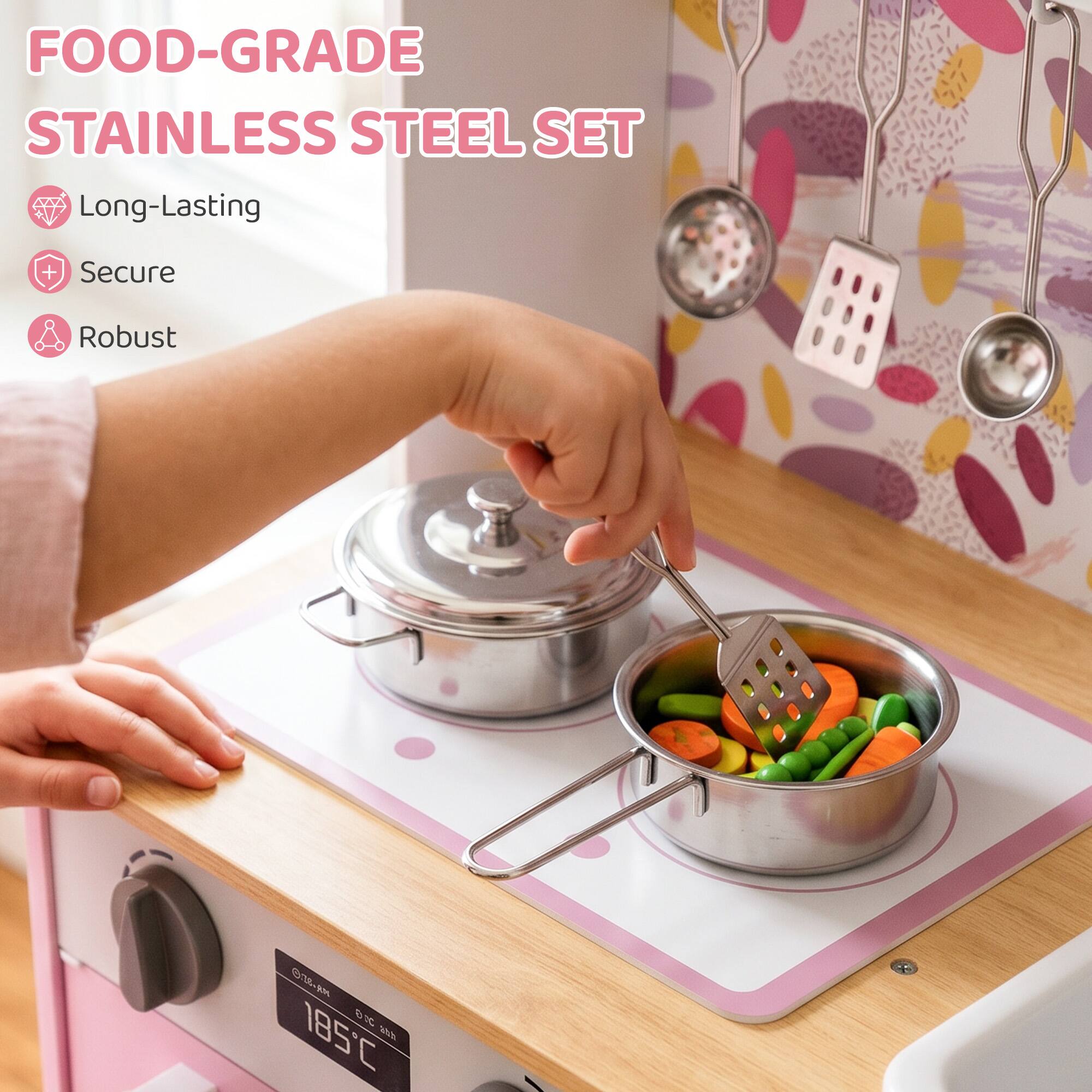 FOOD-GRADE STAINLESS STEEL SET

- Long-Lasting
- Secure
- Robust

DICA 0 185C