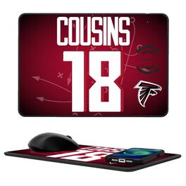 Keyscaper - Kirk Cousins Atlanta Falcons Wireless Charger and Mouse Pad - Black