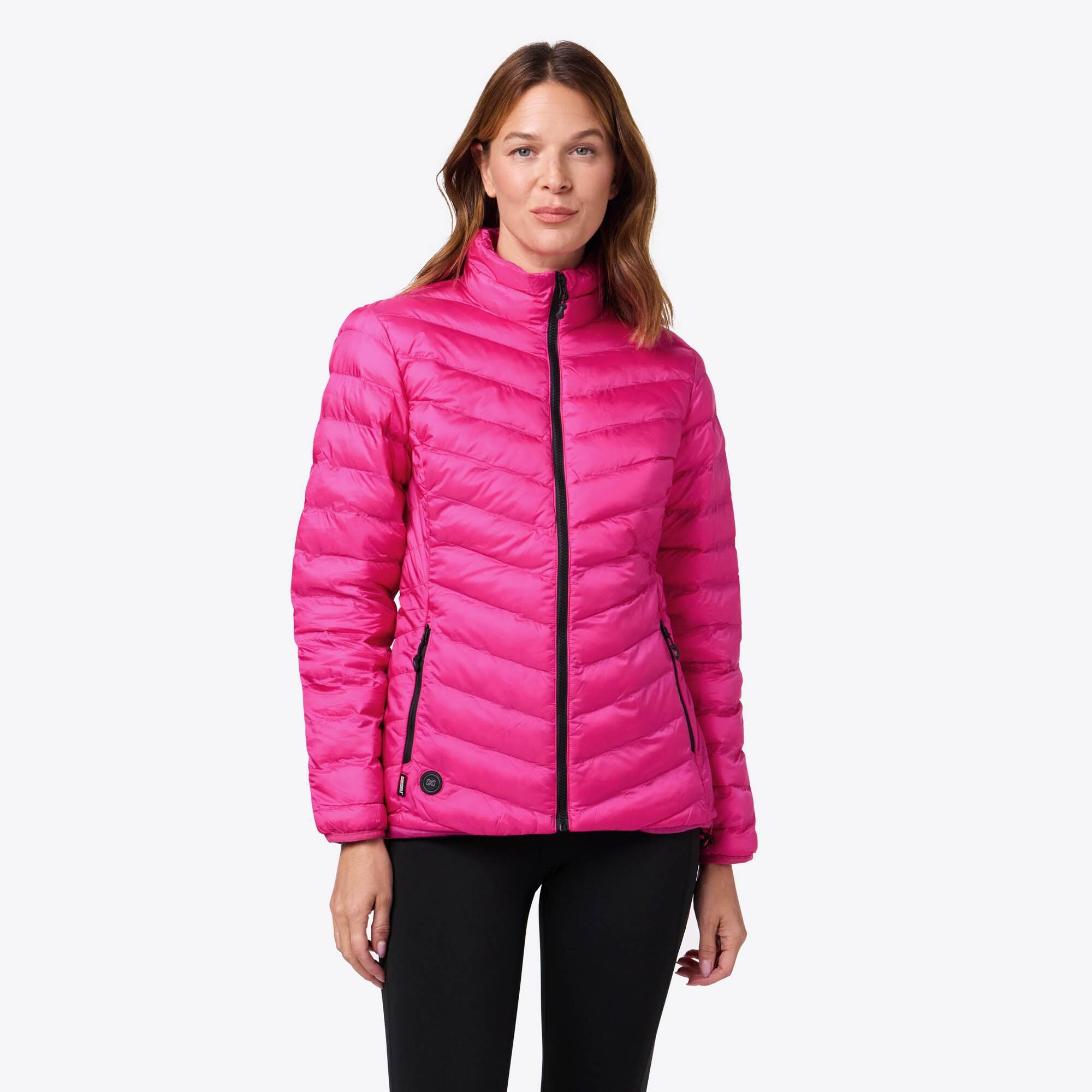 Alt View 4. Mobile Warming - Women's Backcountry Xtera Heated Jacket - Pink.