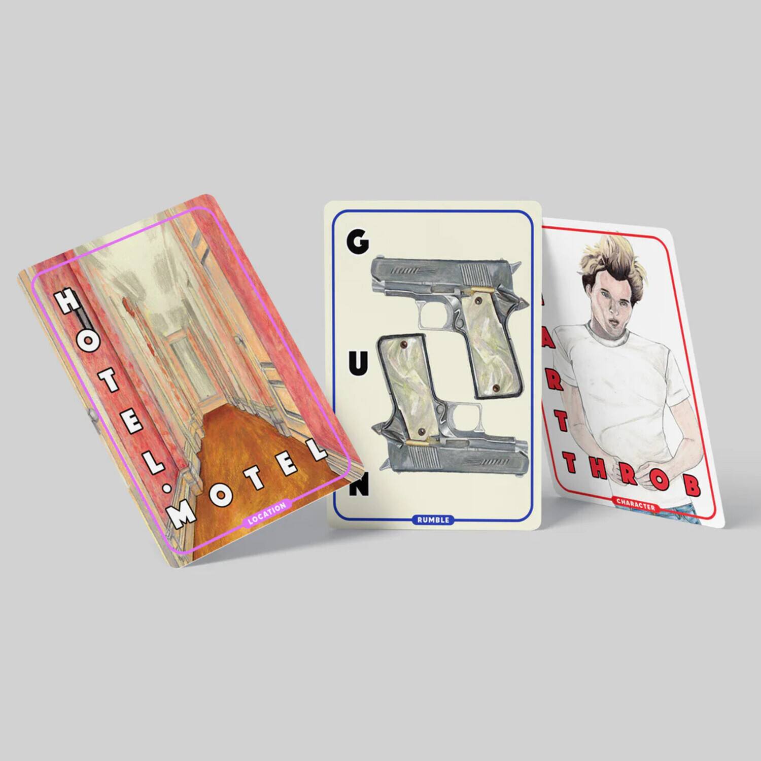 HOTEL  
MOTEL  
LOCATION  

GUN  
RUMBLE  

ARTHROB  
CHARACTER