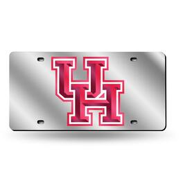 Rico Industries - University of Houston Cougars Mirrored Laser Cut License Plate Laser Tag - Multi