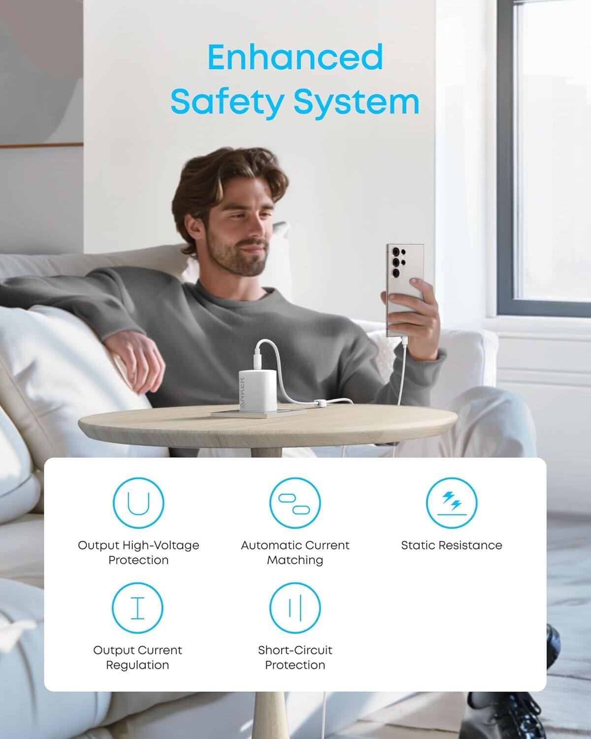 Enhanced Safety System

- Output High-Voltage Protection
- Automatic Current Matching
- Static Resistance
- Output Current Regulation
- Short-Circuit Protection
