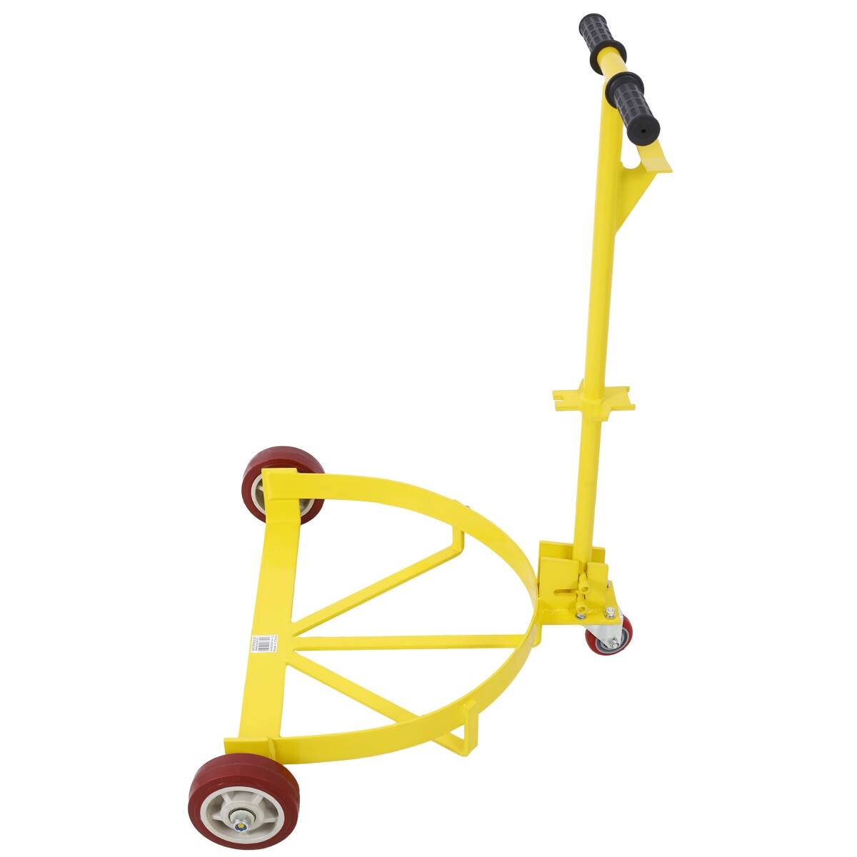 Alt View 4. Ropilly - Ropilly 55 Gallon Drum Dolly Low Profile Steel Drum Caddy with Handle, 1200 lb Capacity Drum Cart - Yellow.