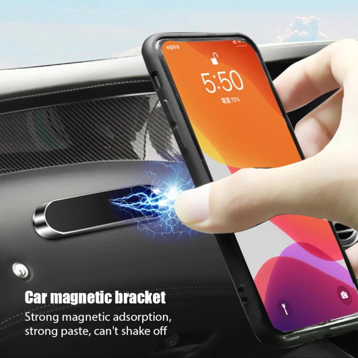 Car magnetic bracket  
Strong magnetic adsorption, strong paste, can't shake off