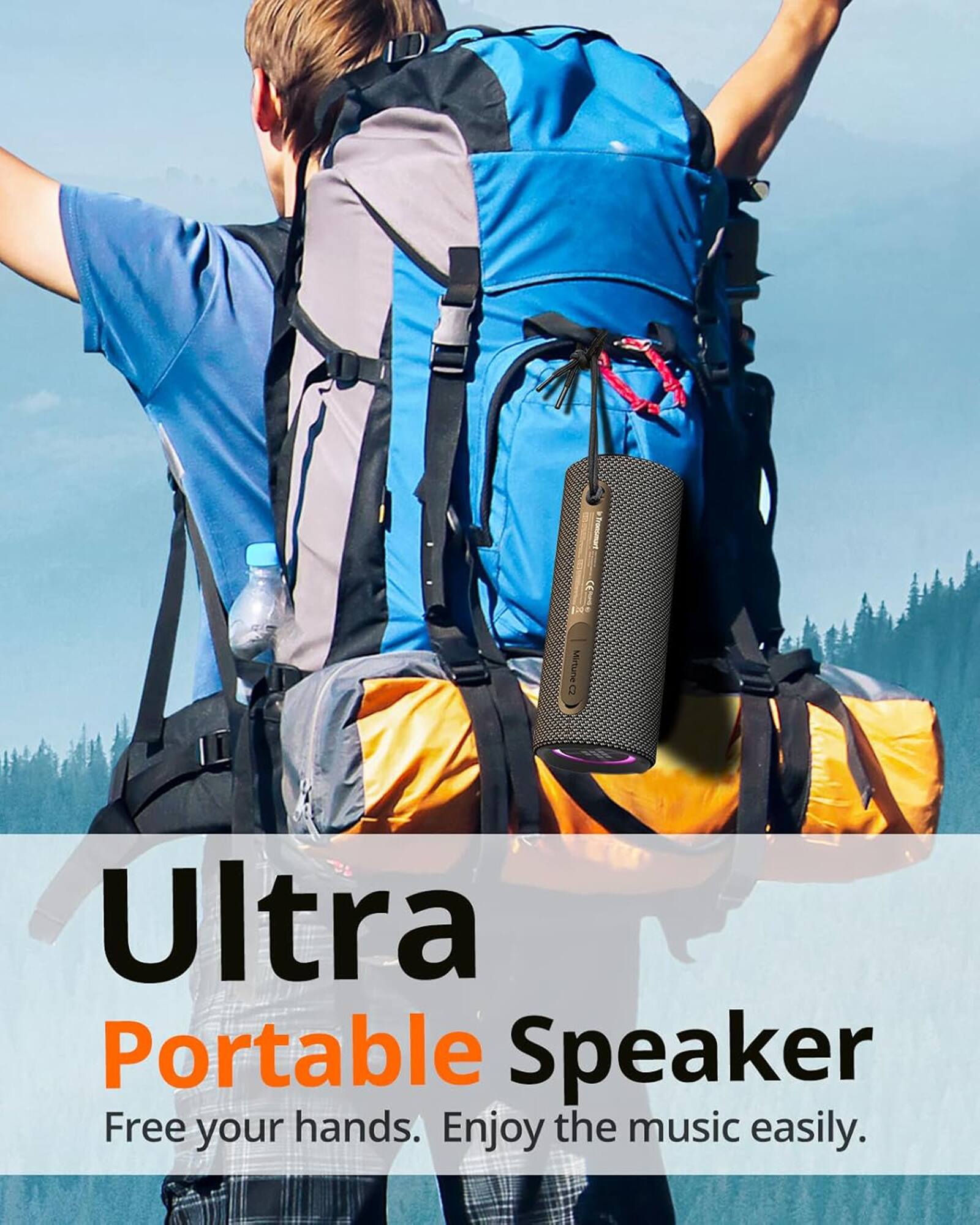 Mirtune C2 Ultra Portable Speaker Free your hands. Enjoy the music easily.