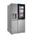 Angle. LG - 23 Cu. Ft. Side-by-Side Counter-Depth Smart Refrigerator with Craft Ice - PrintProof Stainless Steel.