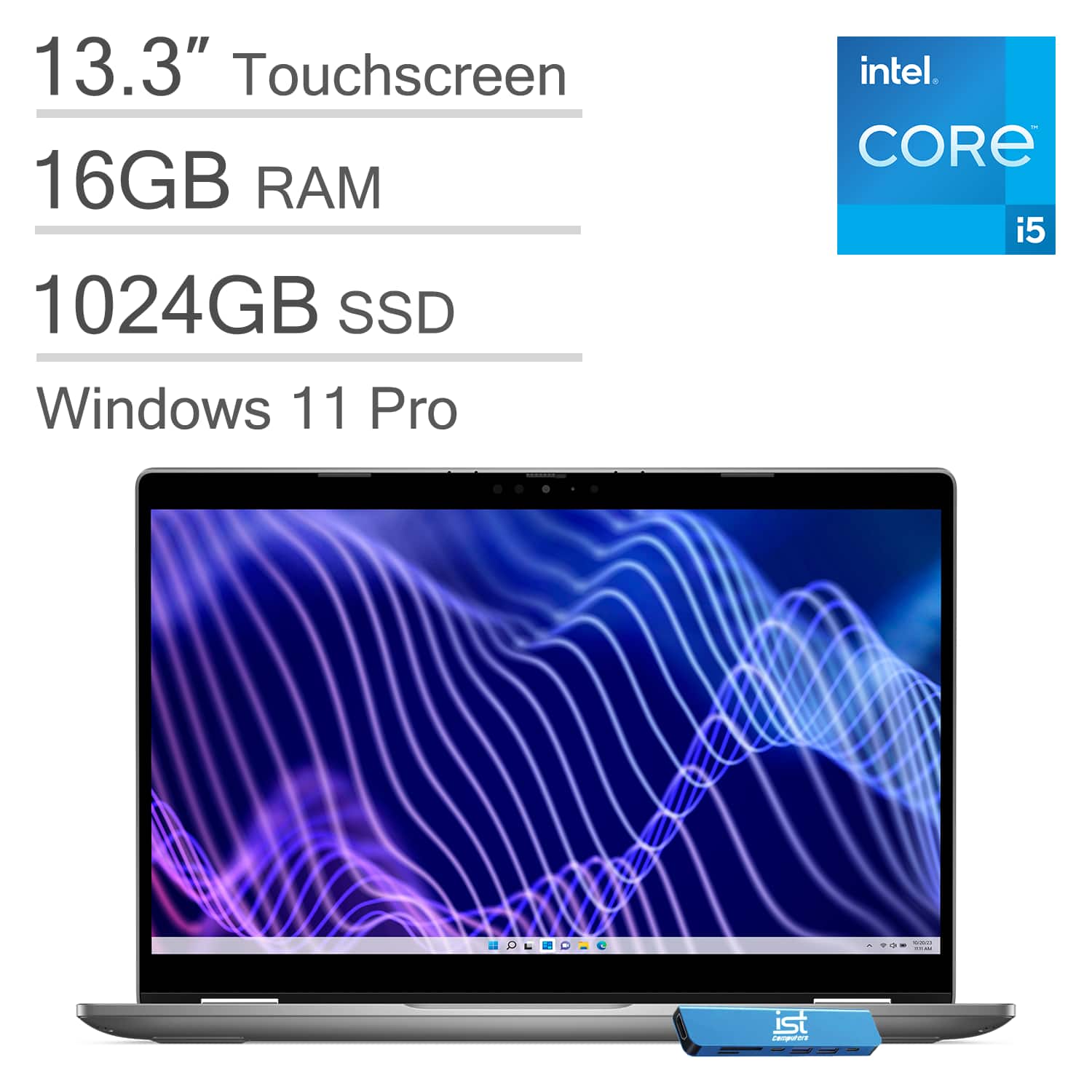 Dell Latitude 3340 13.3 FHD 2 in 1 Touchscreen Laptop Intel Core