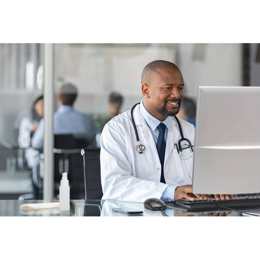 Alt View 7. Kensington - Kensington Pro Fit Wired Washable Mouse - Rugged - Optical - Cable - Black - USB Type A - 1600 dpi - Scroll Wheel - 3 - Black.