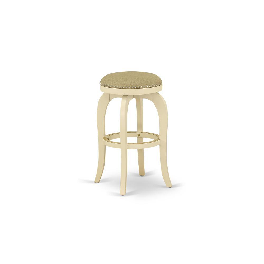 Front. East West Furniture - Barstools Sandalwood Color - Brown.