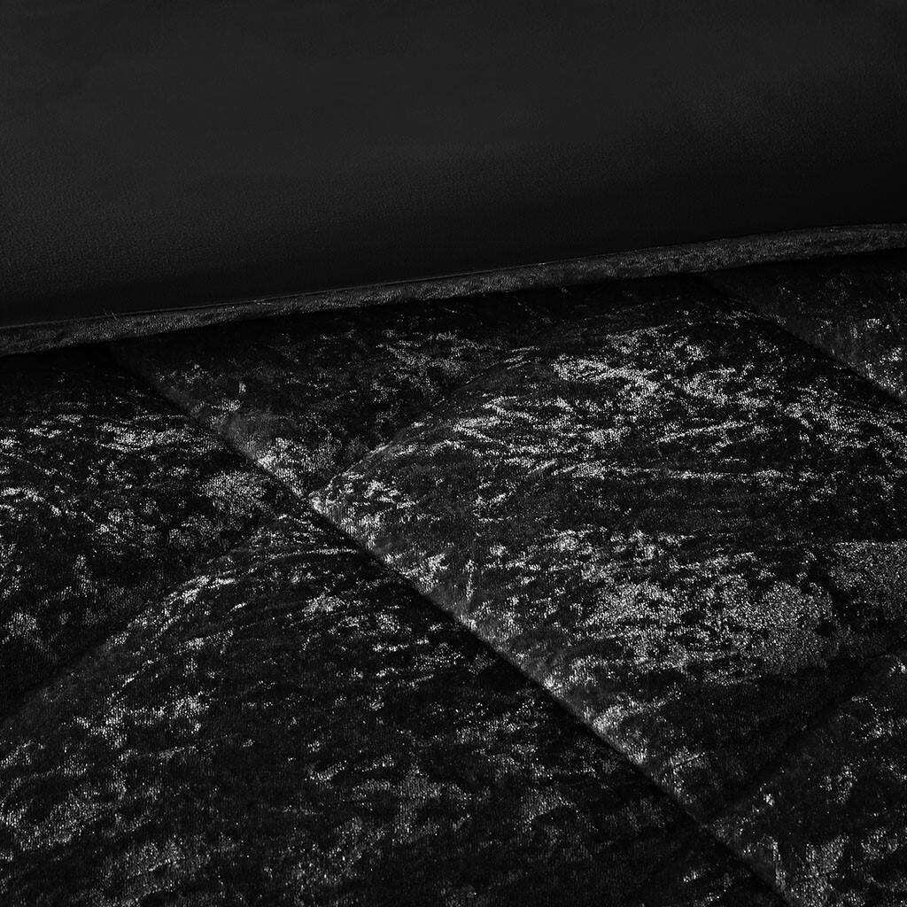 Alt View 5. Gracie Mills - Gracie Mills Andrea Duvet Cover Set with Throw Pillow - Black.