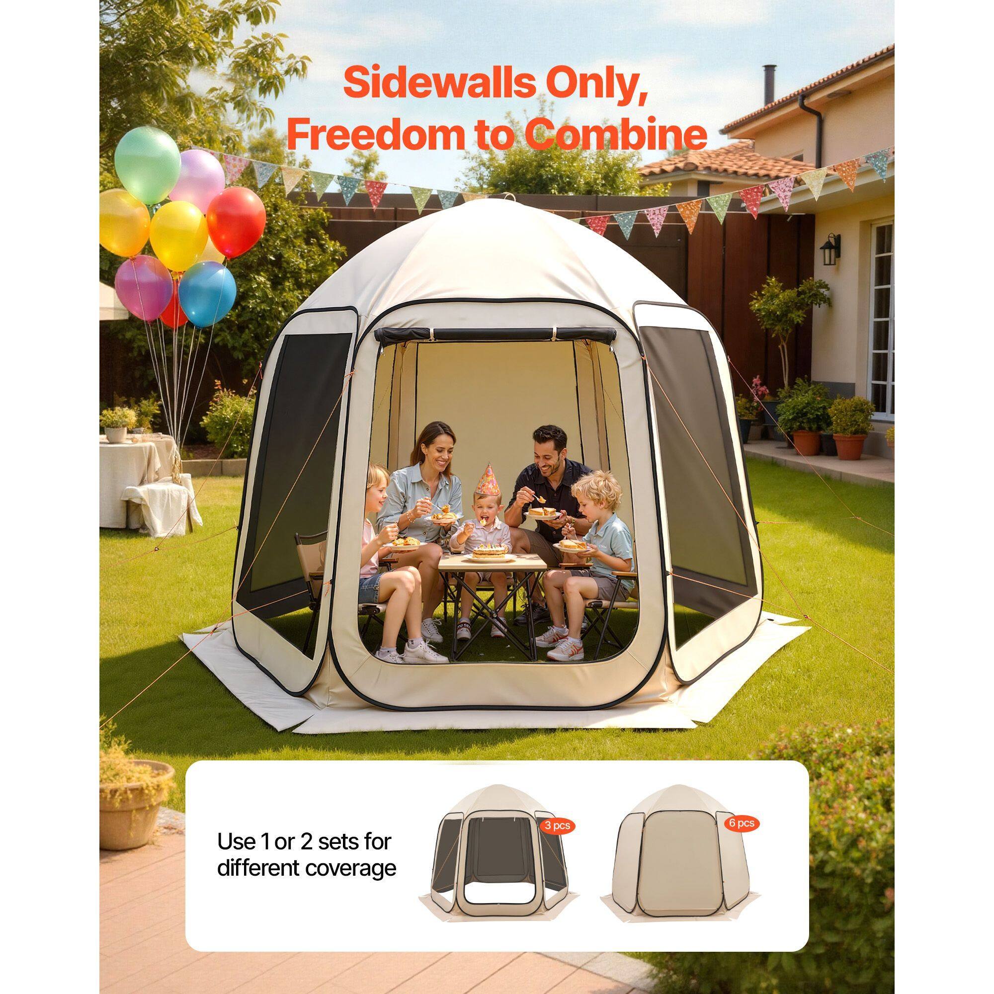 Sidewalls Only, Freedom to Combine  
Use 1 or 2 sets for different coverage  
3 pcs  
5 pcs