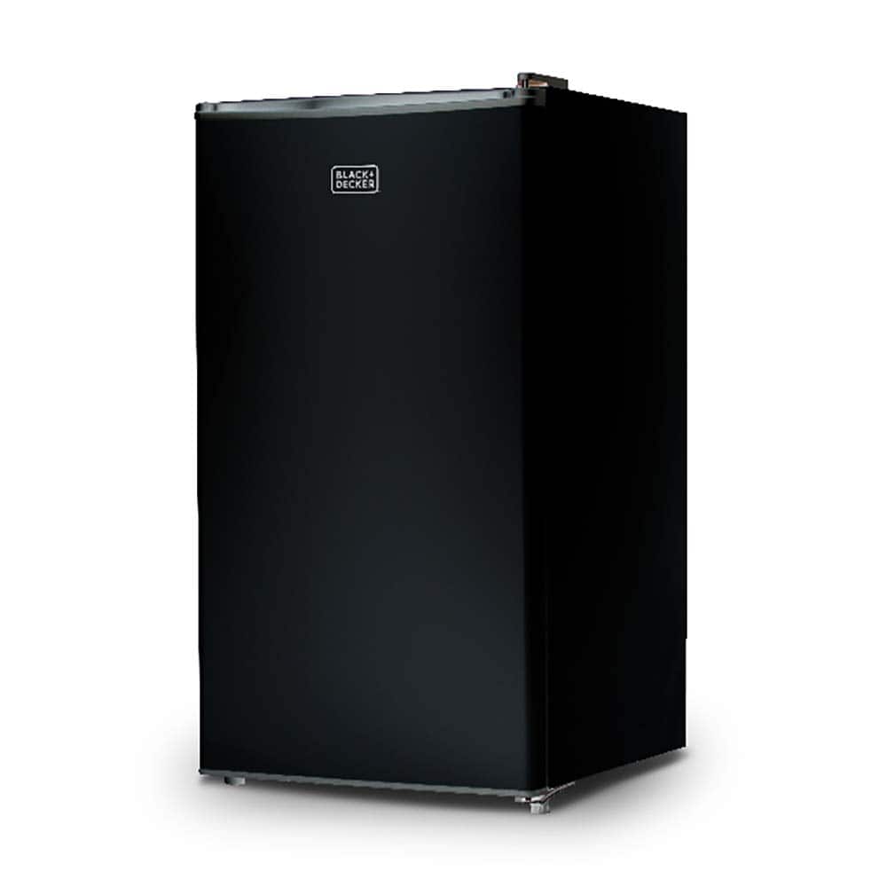 Black+Decker - 4.3 cu. ft. Freestanding Mini Fridge with Freezer - Black
