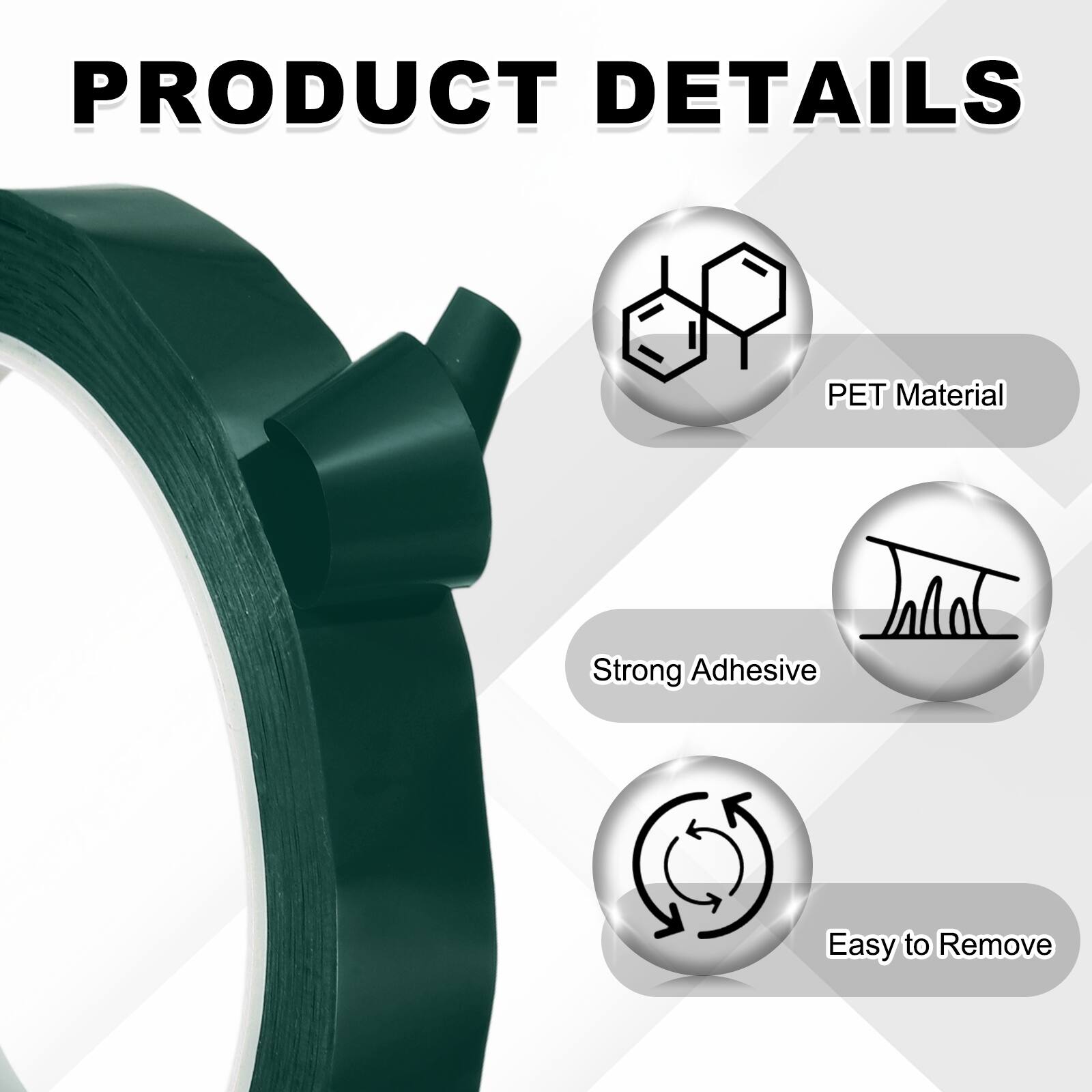 PRODUCT DETAILS

- PET Material
- Strong Adhesive
- Easy to Remove