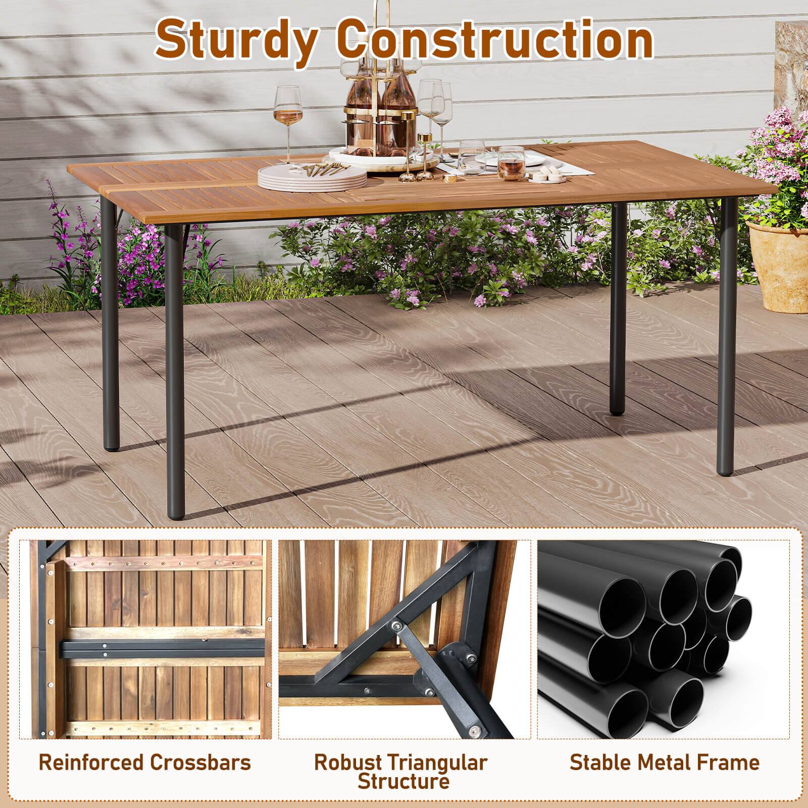 Sturdy Construction

- Reinforced Crossbars
- Robust Triangular Structure
- Stable Metal Frame