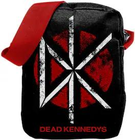 PopMarket - Dead Kennedys - Rocksax - Dead Kennedys - DK Logo - Crossbody Bag with Stash Pockets (Black) - Multicolor