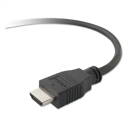 Front. Belkin - F8V3311B25 25 ft. HDMI to HDMI Audio/Video Cable - Black - Black.