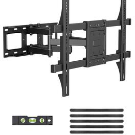 Dazzed Corner - Full Motion TV Wall Mount for 42–86" TVs, Dual Arms, VESA 600x400, 132 lb - Black