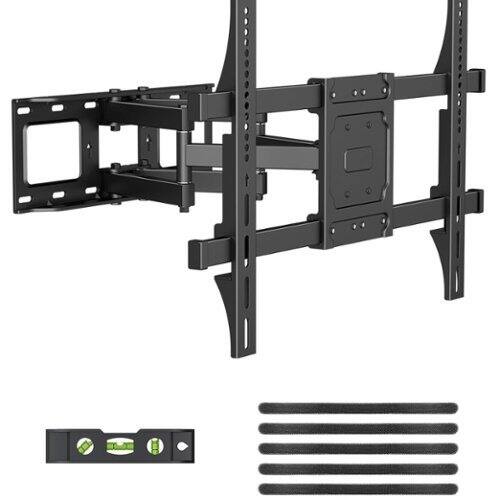 Dazzed Corner - Full Motion TV Wall Mount for 42–86" TVs, Dual Arms, VESA 600x400, 132 lb - Black