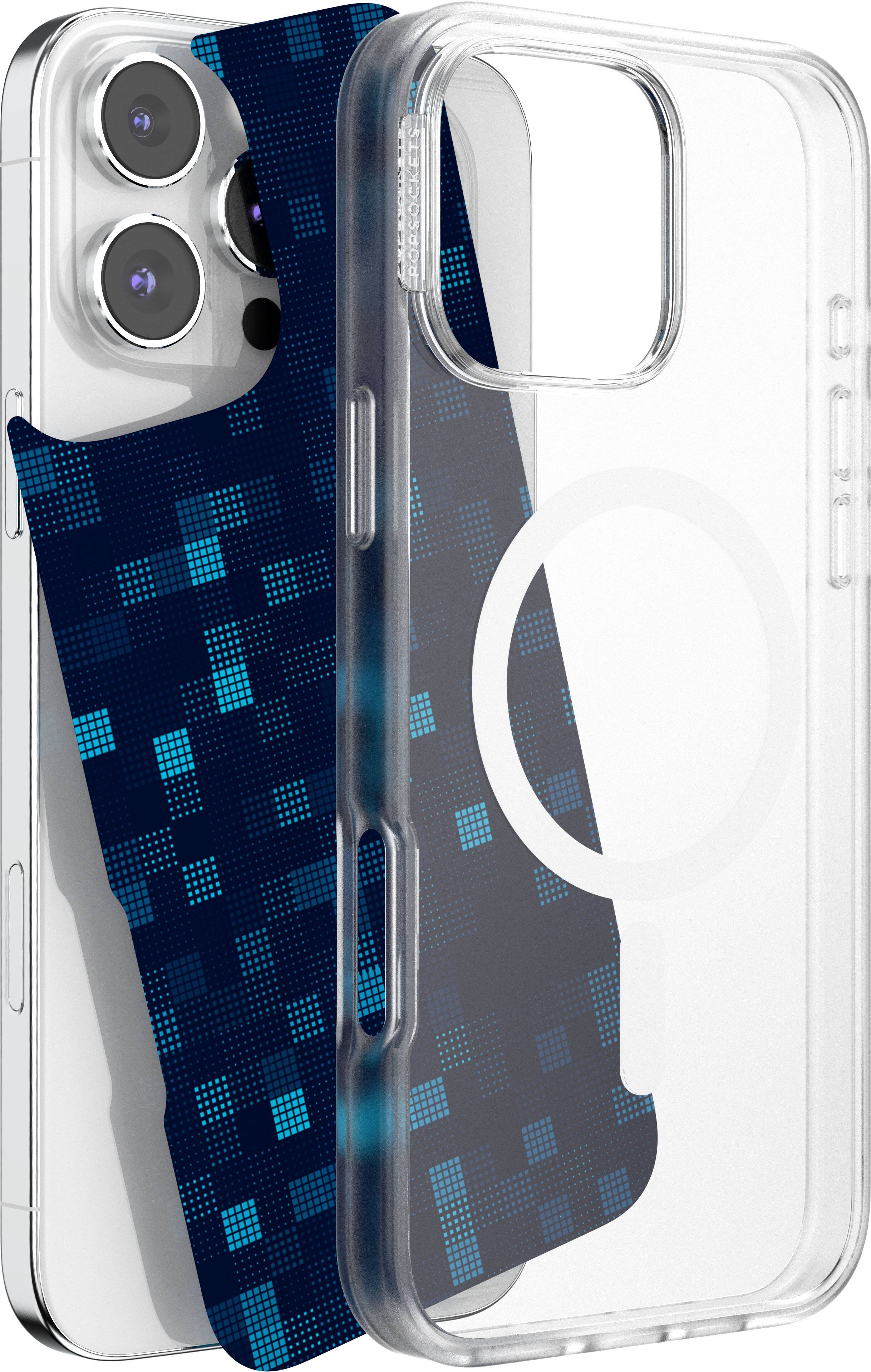 Alt View 1. PopSockets - Looks iPhone 16 Pro Max Swappable Graphic Case Inserts (3 per pack) - compatible w/ PopSockets PopCase only - Geo Bundle.