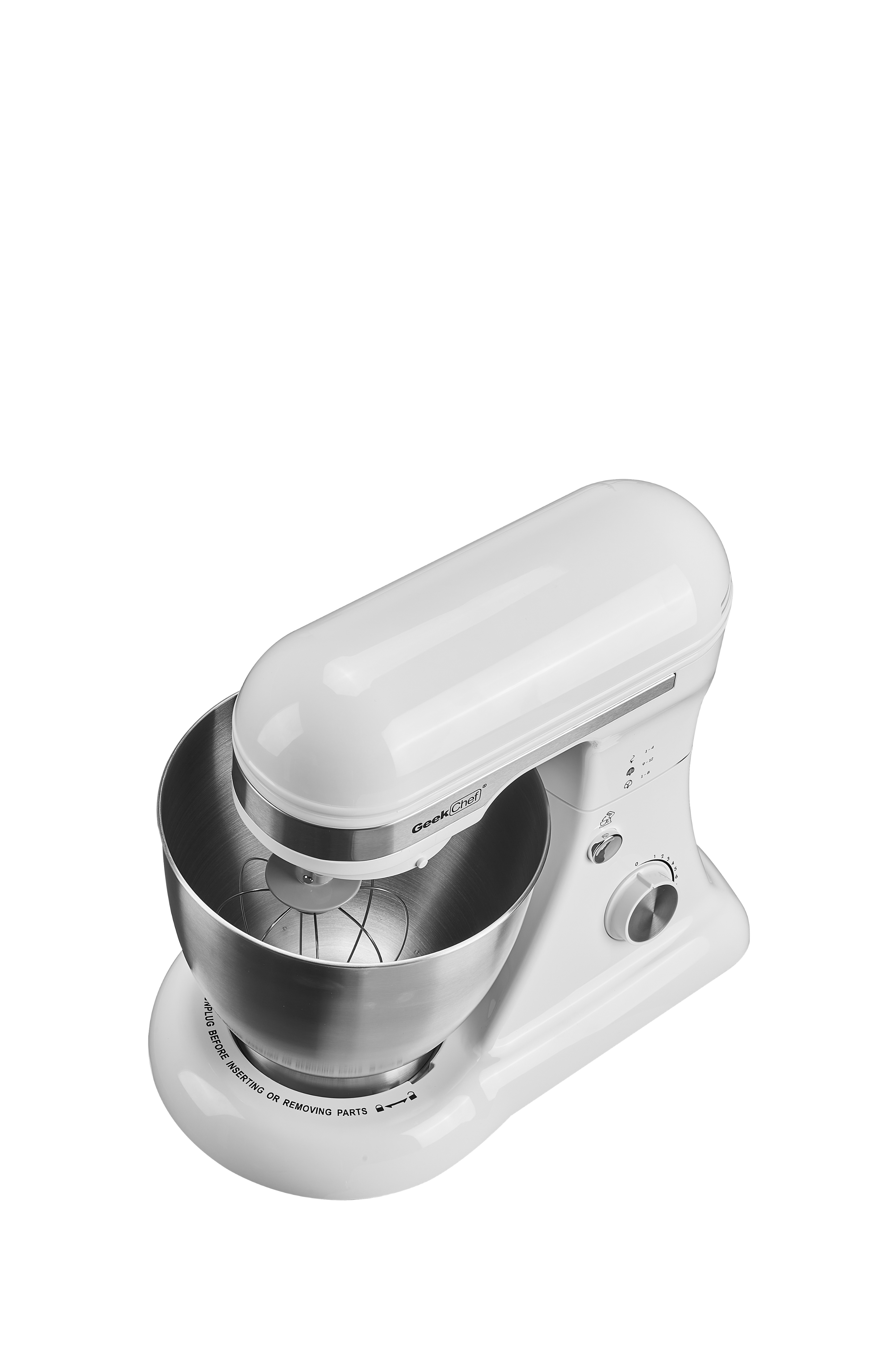 Sure, here is the corrected text:

"PLUG BEFORE INSERTING OR REMOVING PARTS"