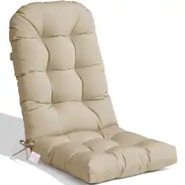 Crestlive Products - Outdoor High Back Adirondack Rocking Chair Cushions - Light brown