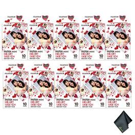 Fujifilm - INSTAX MINI Instant Film (100 Exposures) Bundle - Heart Sketch