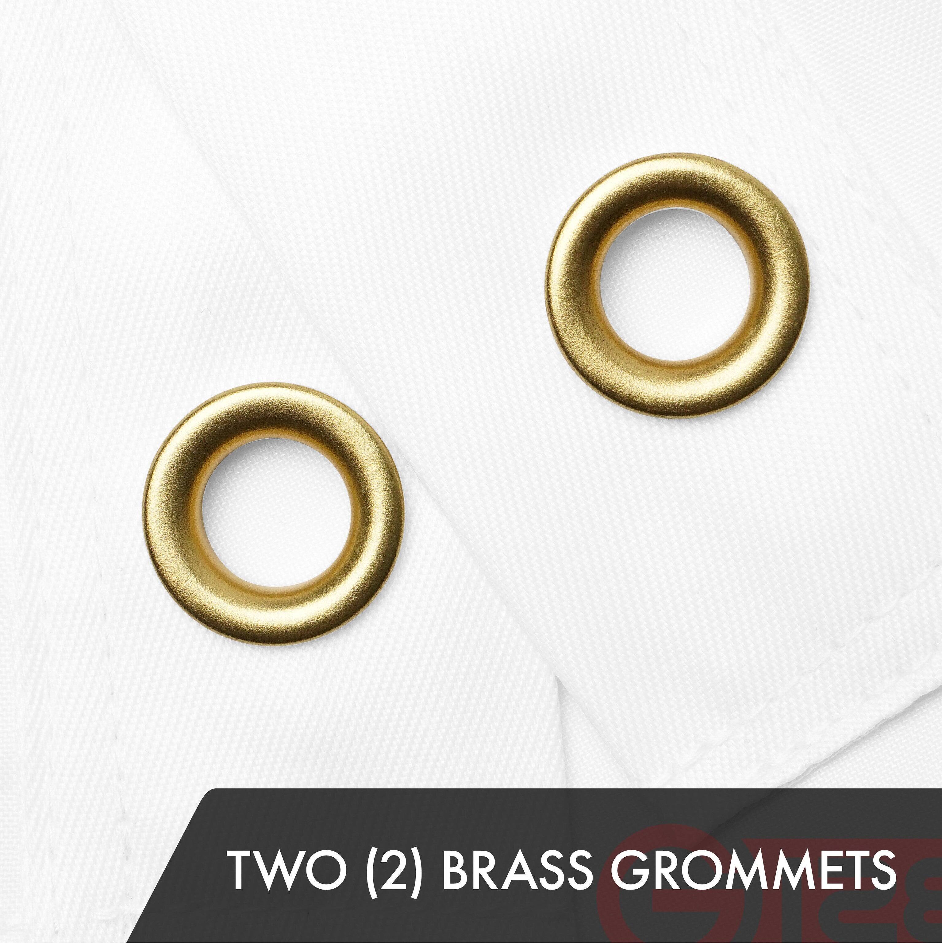 TWO (2) BRASS GROMMETS