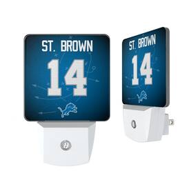 Keyscaper - Amon-Ra St. Brown Detroit Lions Nightlight 2-Pack - Multicolor