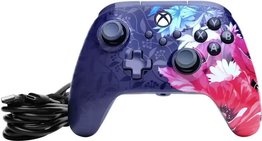 Alt View 21. PowerA - PowerA Advantage Plus Wired Controller for Xbox Series X|S - Night Blossom - Night Blossom.