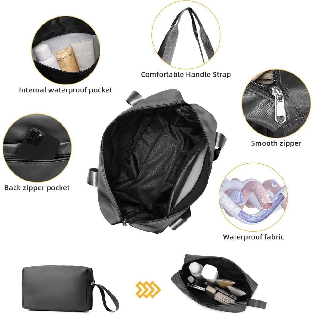 - Comfortable Handle Strap
- Internal waterproof pocket
- Smooth zipper
- Back zipper pocket
- Waterproof fabric