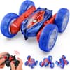 Front. Veeniix - V996 Spider Remote Control Car for Boys 4-12, RC Stunt Car with 360° Rotating & Flipping, Changeable Color Wheels.
