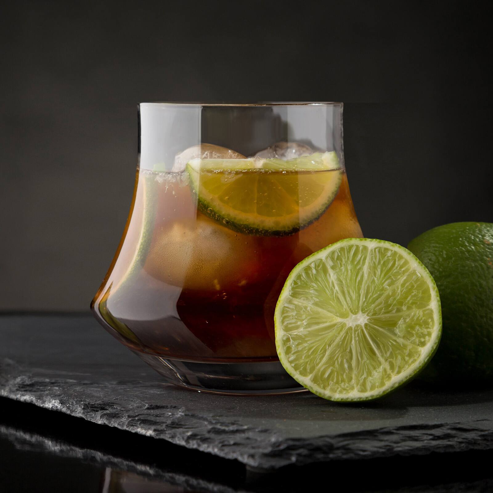 Alt View 4. Final Touch - Revolve Double Old Fashioned Glass, Set of 2 - Clear.